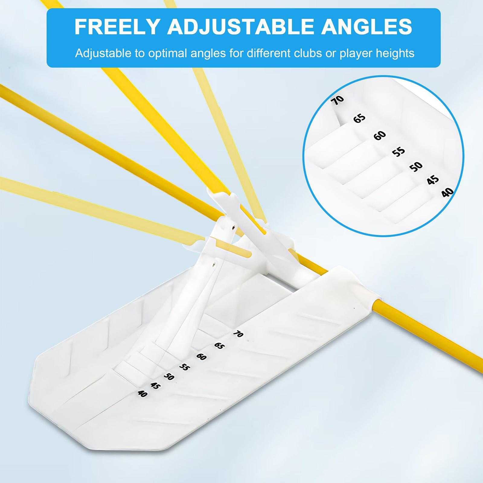 Alignment Stick Set - อุปกรณ์ฝึกวงสวิงกอล์ฟแบบปรับได้ ไม้ช่วยจัดตำแหน่ง ฝึกแก้ไขวงสวิง สำหรับการเล่นกอล์ฟที่บ้านหรือสนาม