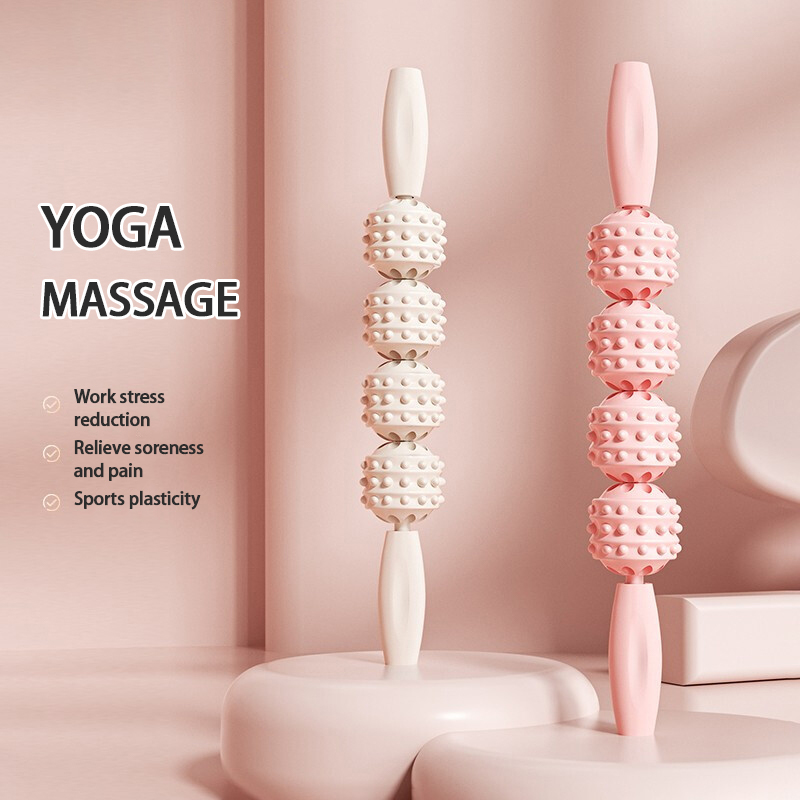 Alignment Stick Set - นวดขาบางลูกวัวโยคะ Stretcher Roller Ball กล้ามเนื้อนวดผ่อนคลาย Stick