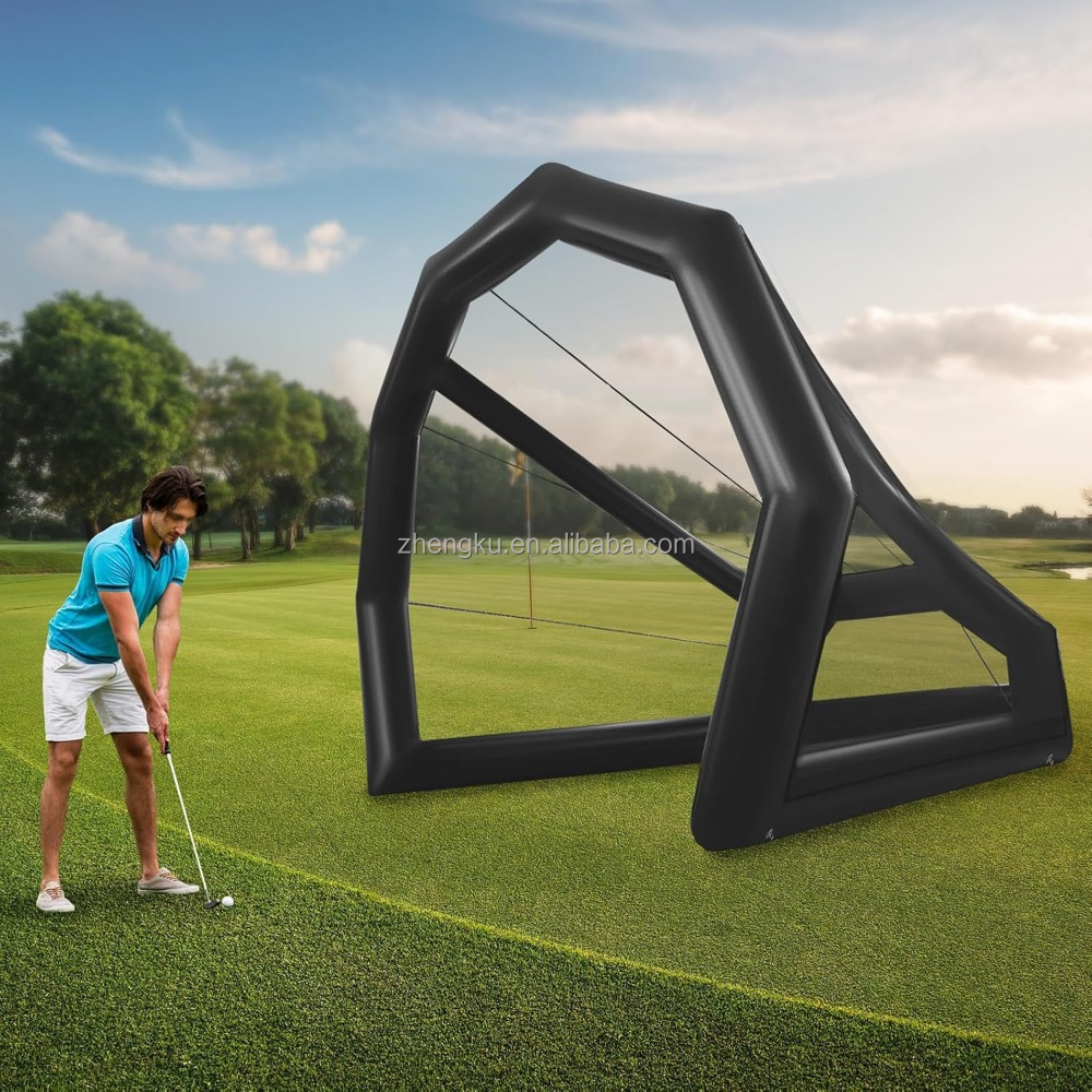 Practice Net Hitting - ตาข่ายซ้อมวงสวิงกอล์ฟแบบเป่าลม เต็นท์ตาข่ายซ้อมตีกอล์ฟ อุปกรณ์ฝึกซ้อมวงสวิงกอล์ฟระดับมืออาชีพ