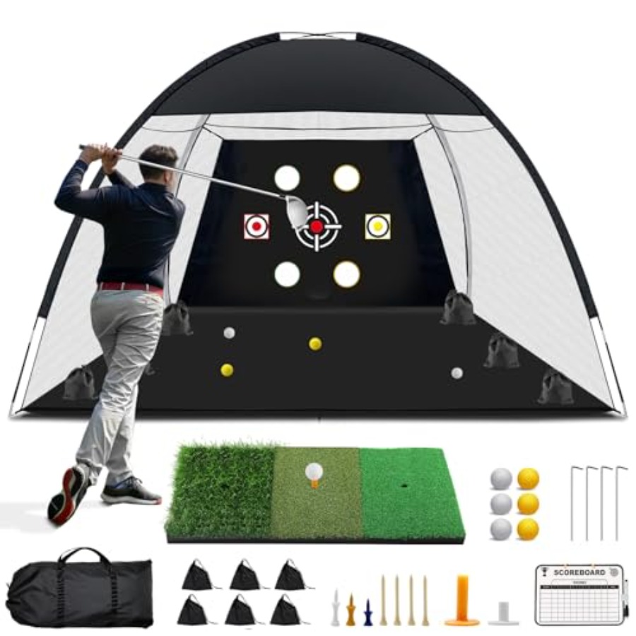 ตาข่ายกอล์ฟ ขนาด 10x7 ฟุต สำหร - Practice Net Hitting บทวิจารณ์และราคา