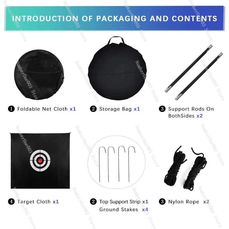 ตาข่ายฝึกซ้อมกอล์ฟแบบใหม่ สำหร - Practice Net Hitting บทวิจารณ์และราคา