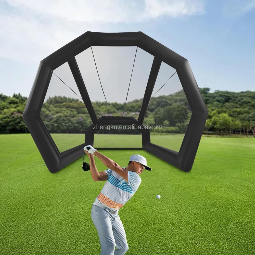 ตาข่ายซ้อมวงสวิงกอล์ฟแบบเป่าลม - Practice Net Hitting บทวิจารณ์และราคา