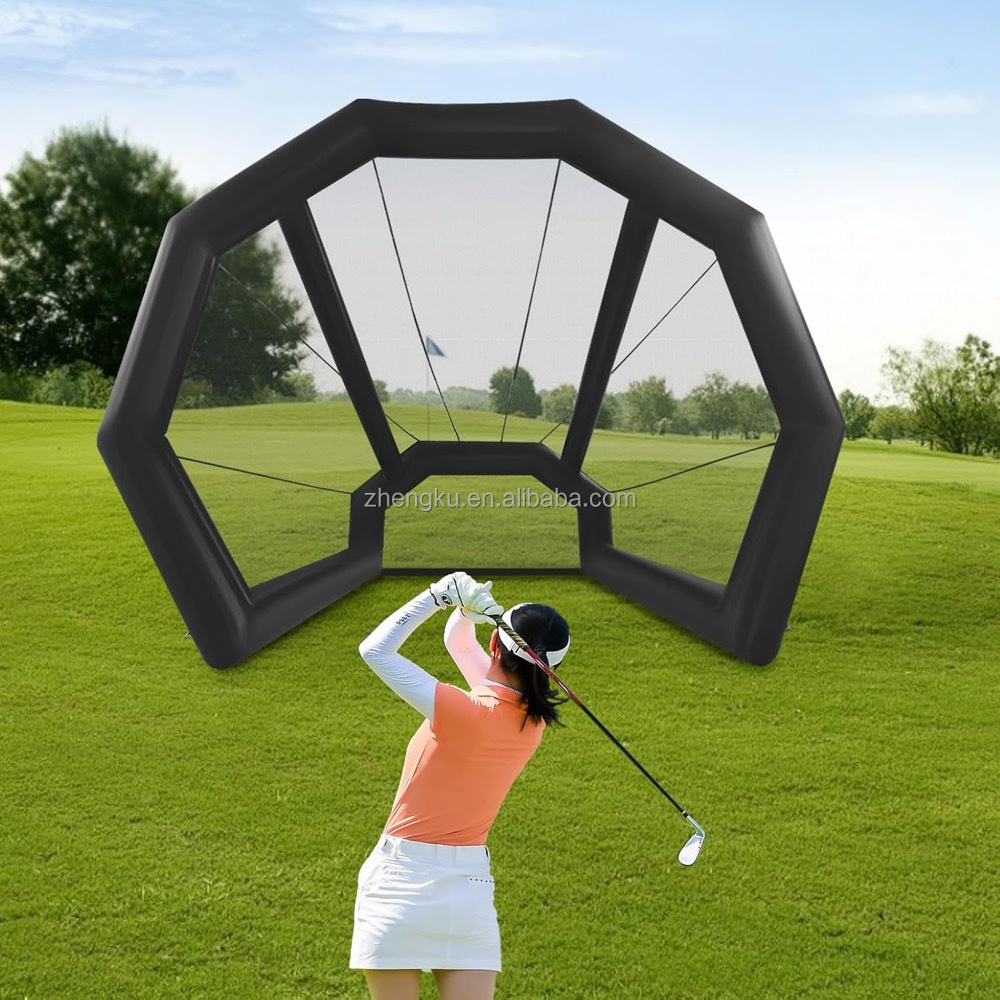 ตาข่ายซ้อมวงสวิงกอล์ฟแบบเป่าลม - Practice Net Hitting บทวิจารณ์และราคา